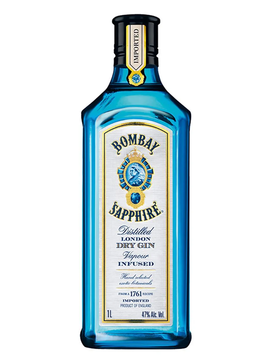 GINEBRA BOMBAY SAPPHIRE DESTILLED LONDON DRY GIN 1000 ML