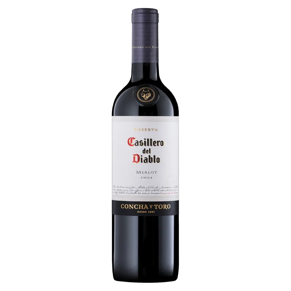 VINO CASILLERO DEL DIABLO MERLOT CHILE 750 ML