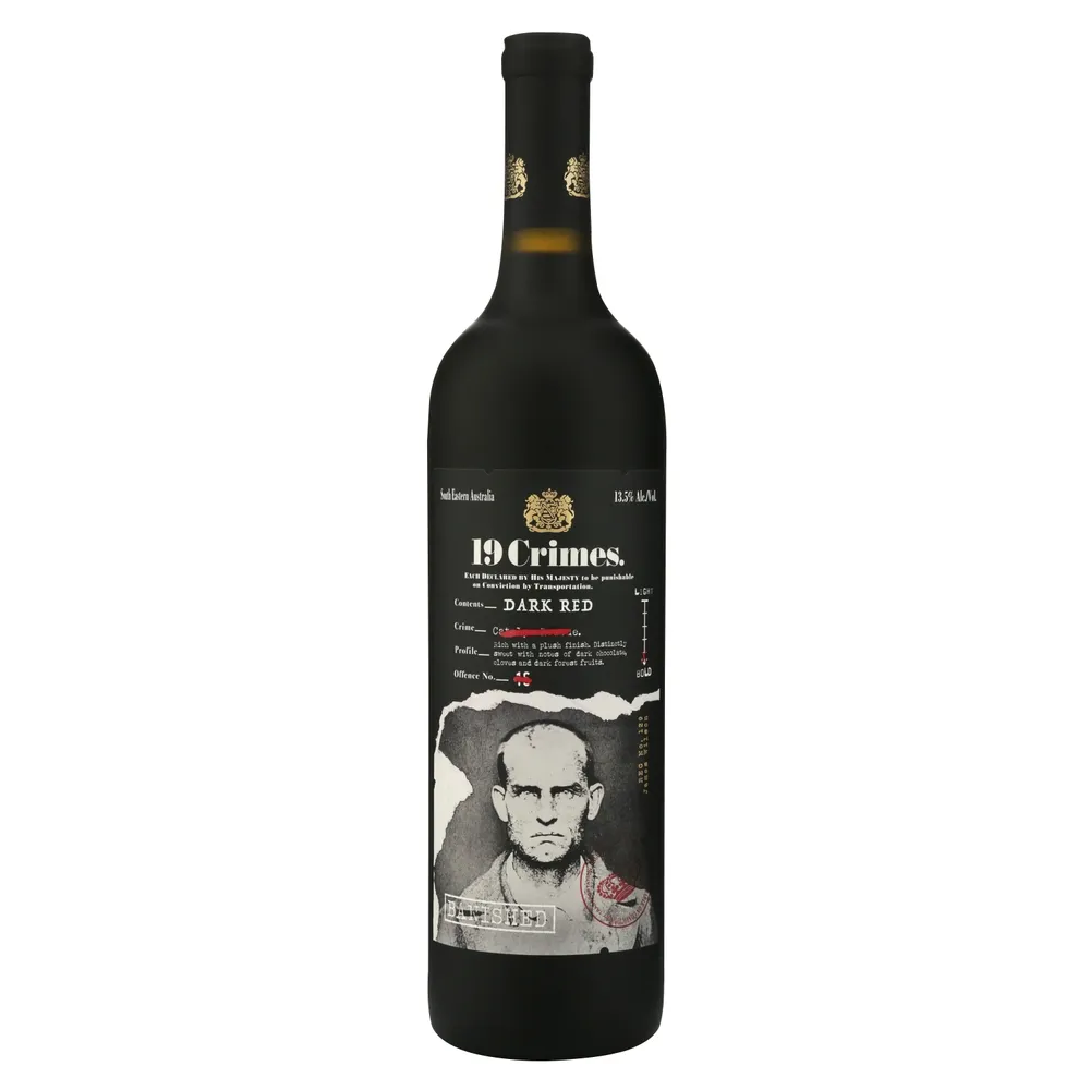 VINO 19 CRIMES DARK RED 750ML